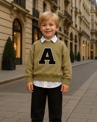Yeni Sezon Yeşil Sweatshirt Pantolon Takım