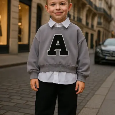 Yeni Sezon Gri Sweatshirt Pantolon Takım