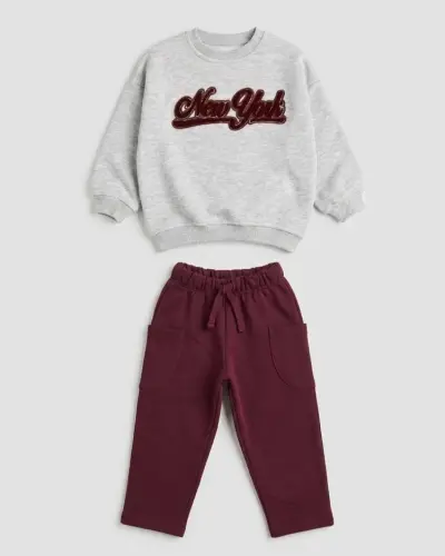 Bordo New York Alt Üst Takım